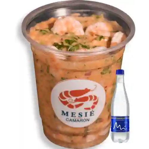 Cóctel de Camarones 9 Onzas +Agua Manantial 600ml