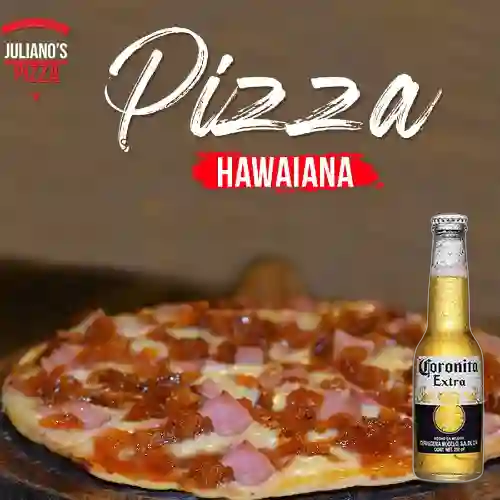 Combo Pizza Hawaiana + Cerveza Coronita Bot. 210ml