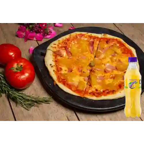 Combo Pizza la Hawaiana + Quatro Original 400ML