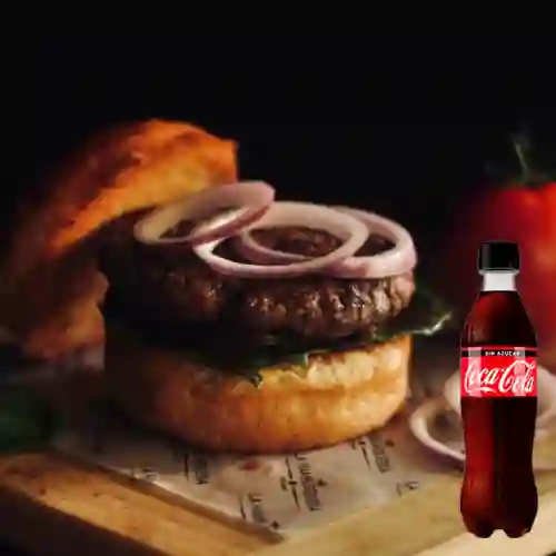 Combo Burger Clásica + Coca-Cola Sin Azúcar 350 ml