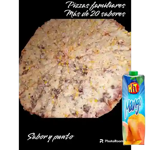Combo Pizza Familiar + Hit Mango 1 l
