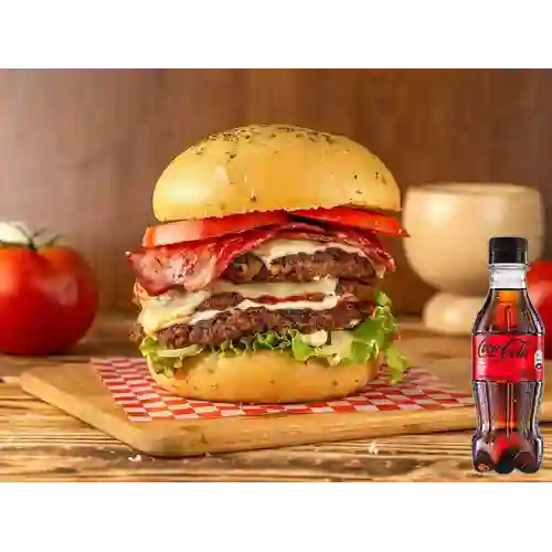 Combo Triple Carne + Coca Cola Sin Azúcar 250ML