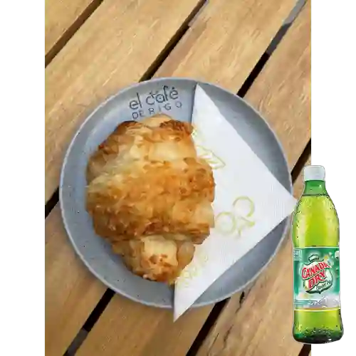 Croissant de Tres Quesos +Canada Dry Ginger Ale 300ml