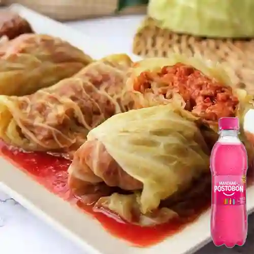 Combo Hojas de Repollo X 4 + Postobón Manzana 250 ml