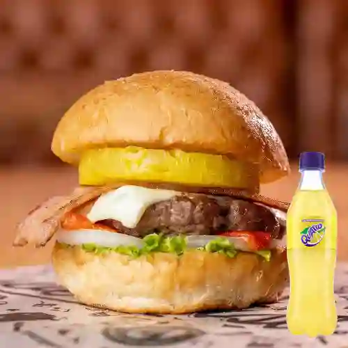 Combo Hamburguesa Elvis Presley + Quatro 400ml