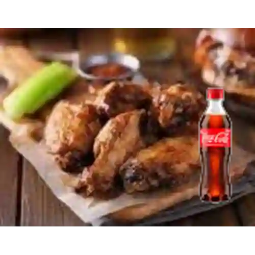 Combo 6 Alitas + Coca Cola Original 400 ml