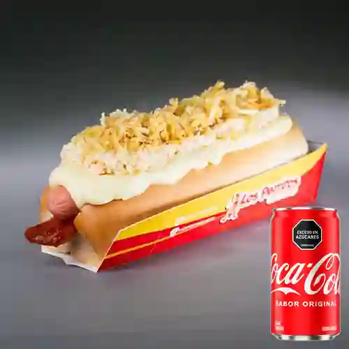 Combo Perro Queso&Tocineta +Cocacola Orig 235 ml