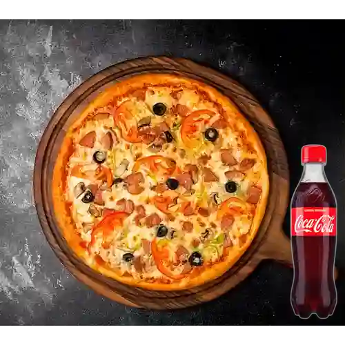 Combo Pizza Margarita Pequeña +Cocacola Orig 400ml