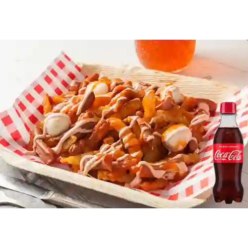 Combo Salchipapa Corriente +Cocacola Orig 250ml