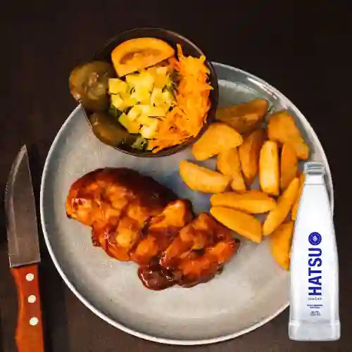Medallones Pechuga de Pollo +Agua Hatsu S/gas 300ml