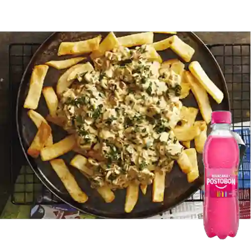 Combo Chicken Bacon Fries + Manzana 250 ml