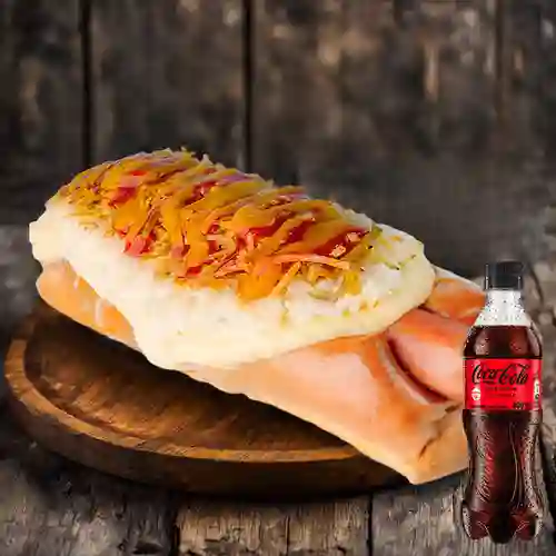 Combo Perro Grande + Coca-Cola Sin Azúcar 400 ml