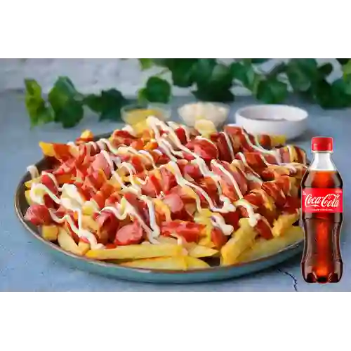 Combo Salchipapa Ranchera + Coca Cola Original 400 ml