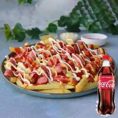 Combo Chori Papa Al Pimentón +Cocacola Orig 500ml