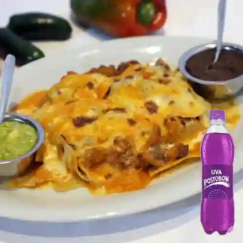 Combo Nachos Especiales + Postobon Uva 400 ml