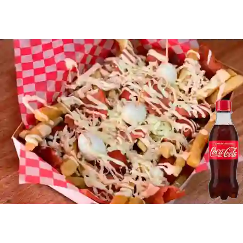 Combo Salchipapa Especial +Cocacola Orig 250ml
