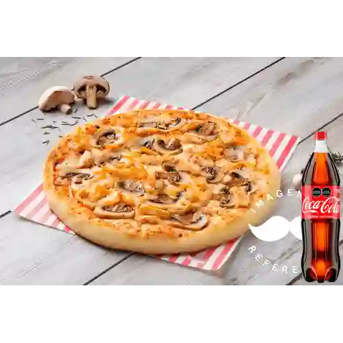 Combo Pizza de Pollo&Champiñón +Cocacola Orig 1.5l