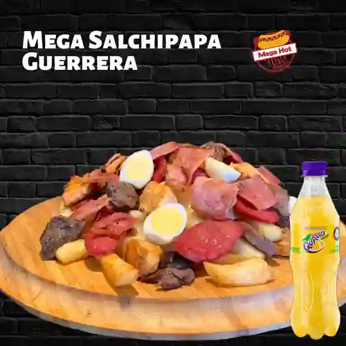 Combo Salchipapa Guerrera + Quatro Original 400ML