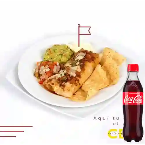 Combo Burrito Al Plato + Coca Cola 400 ml