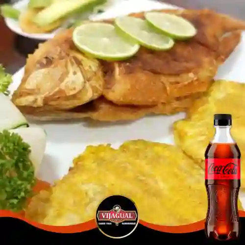 Combo Mojarra Frita + Coca-Cola ZERO 400ml