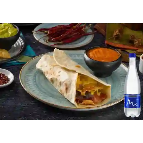 Combo Burro Chiltepín + Manantial Sin Gas 600 ml