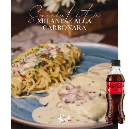 Combo Milanese Alla Carbonara +Cocacola S/az 400ml