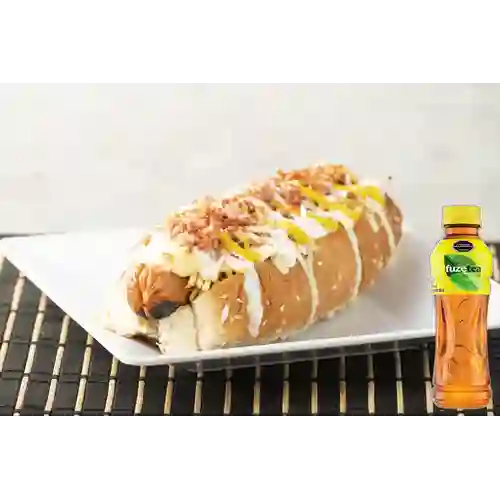Combo Perro Especial + Fuze Tea Limón 400ML