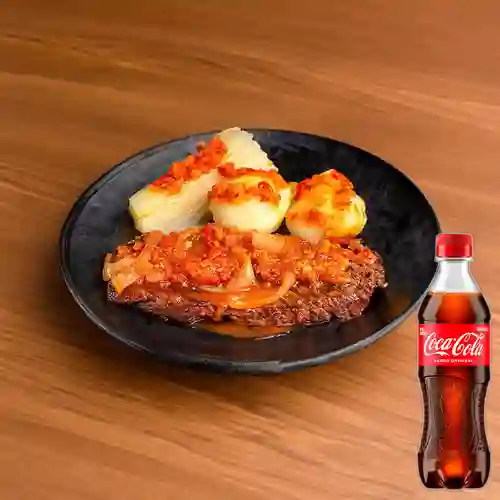 Combo Bandeja c/ Sobrebarriga +Cocacola Orig 400ml