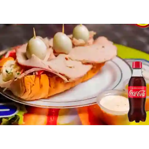 Combo Perro de Cordero +Cocacola Orig 250ml