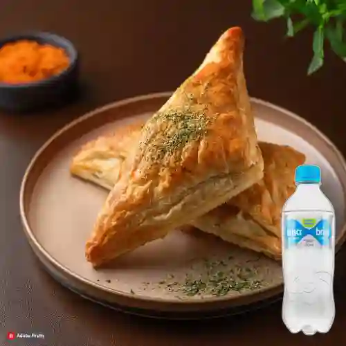 Combo Pollo y Champiñon + Agua Brisa 280Ml