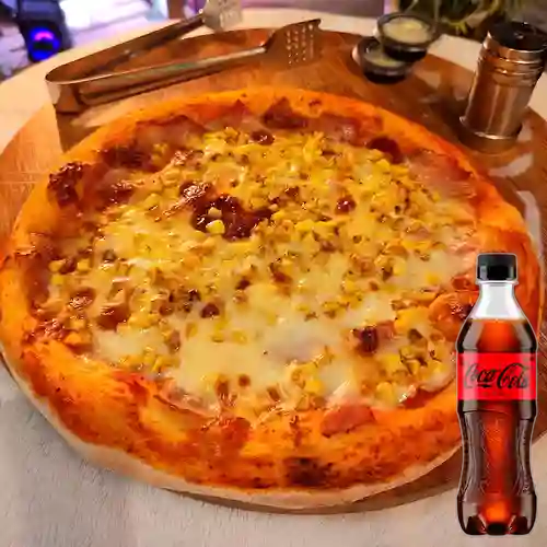 Combo Pizza Mediana Pomodoro Tocineta + Coca-Cola ZERO 400ml