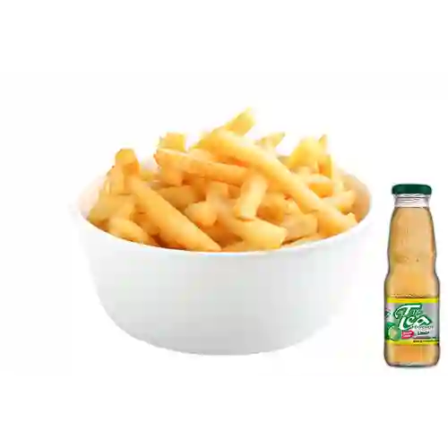 Combo Papas a la Francesa +Mr Tea Té Verde Limón 300ml