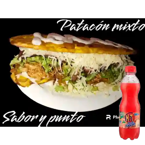 Combo Patacón Mixto + Hit Frutas Tropicales 500 ml