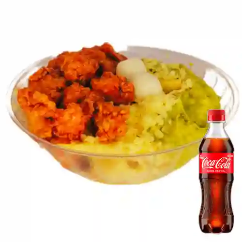 Combo Papas Pollo + Coca Cola Original 400 ml