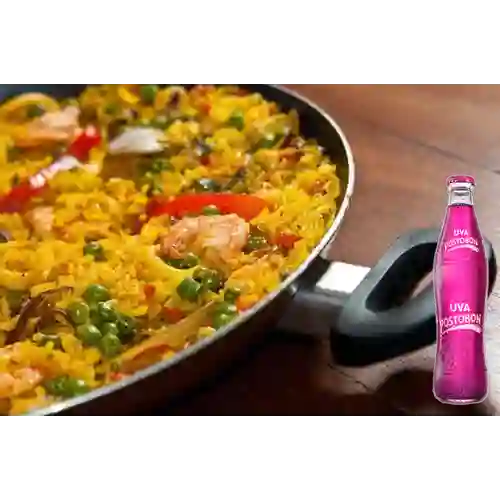Combo Paella Marinera + Uva Postobon 350 ml