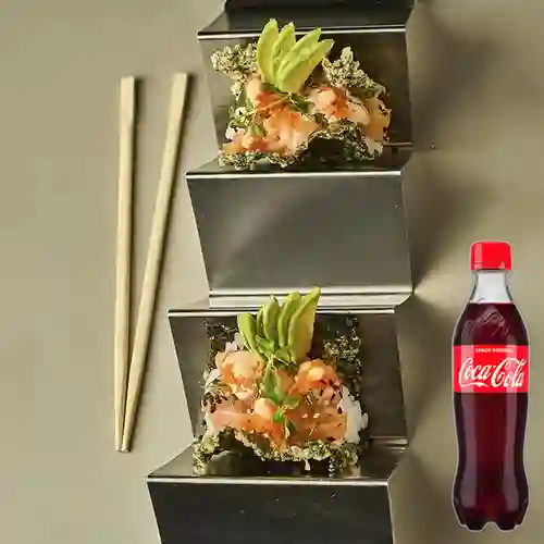 Combo Noritacos de Salmón +Cocacola Orig 400ml