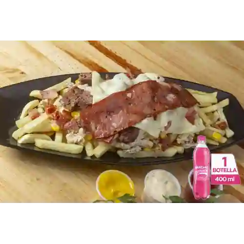 Combo Papas Locas + Postobón Manzana 400 ml