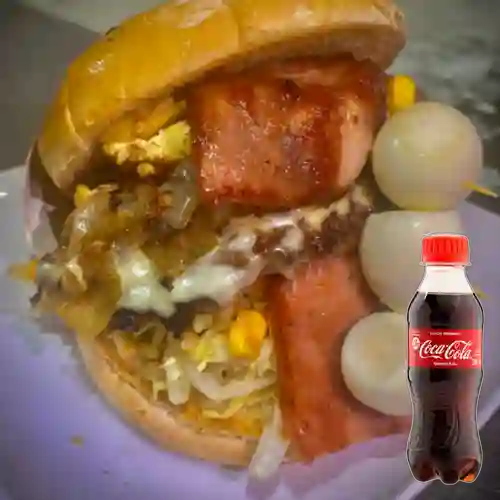 Combo Hamburguesa Ranchera + Coca Cola Original 200 ml
