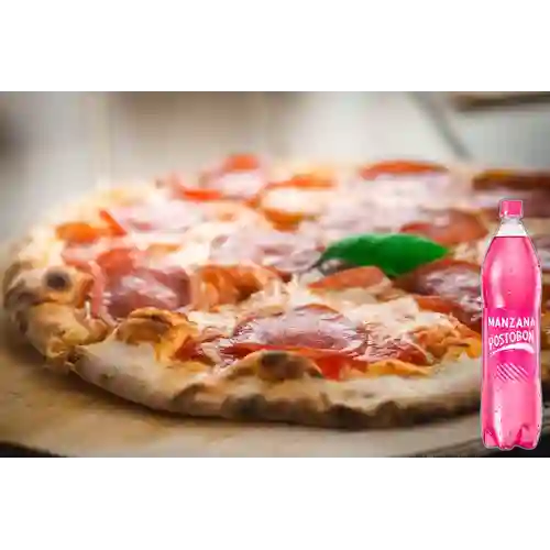Combo Pizza Mediana + Postobón Manzana 1.5 l