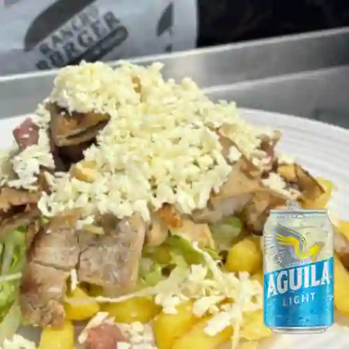 Combo Salchi Combinada + Aguila Light Lta 330ml