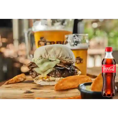 Combo Hamburguesa Leo´s+papas +Cocacola Orig 400ml