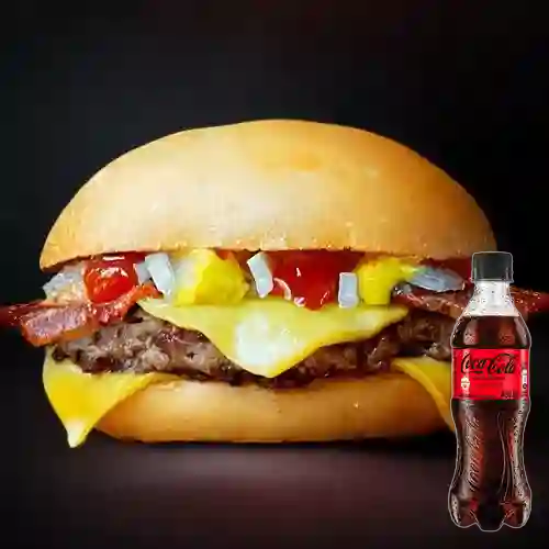 Combo Cbr Burger + Coca-Cola Sin Azúcar 400 ml