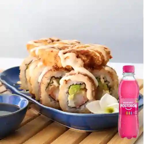 Combo Dragón Roll + Manzana 250 ml