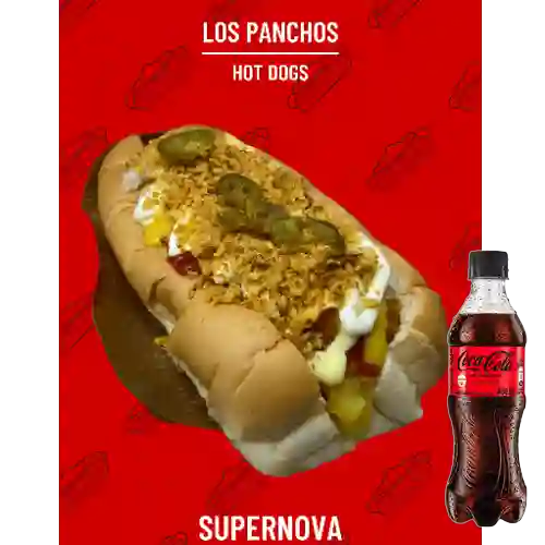 Combo Pancho Supernova + Coca Cola Sin Azúcar 400 ml
