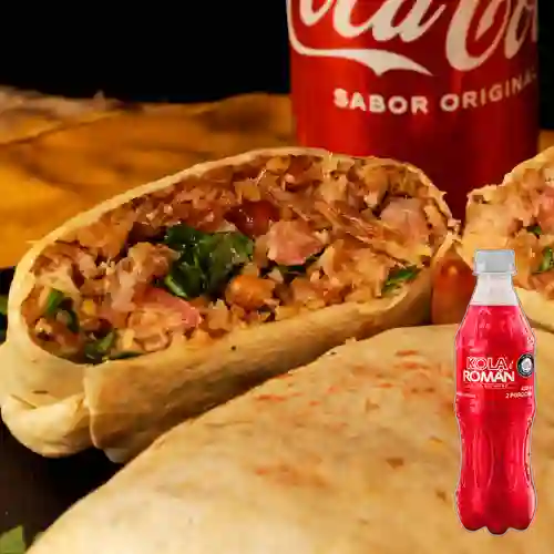 Combo Wrap de Lechona + Kola Román Original 400ML