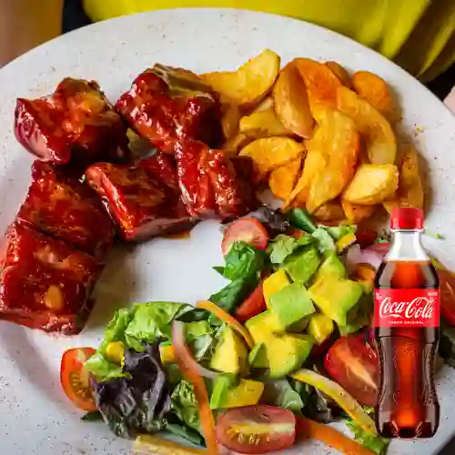 Combo Costillas Equilibrio + Coca Cola Original 400 ml