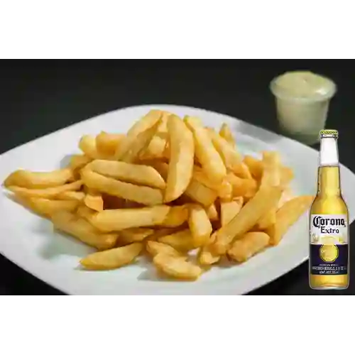 Combo Papas a la Francesa + Cerveza Corona Bot. 355ml