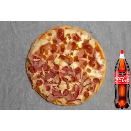 Mitad 5 Carnes Mitad Hawaiana +Cocacola Org 15 l