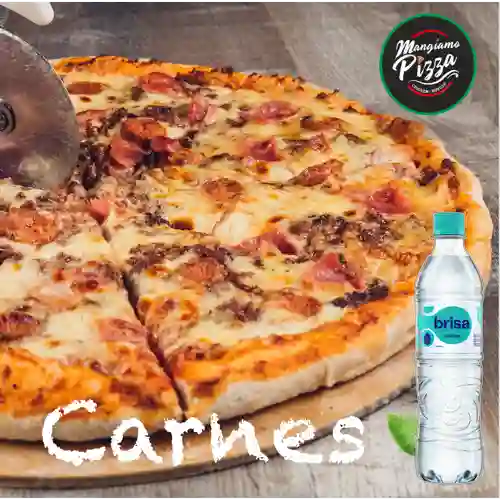 Combo Pizza de Carnes + Brisa Sin Gas 600ML