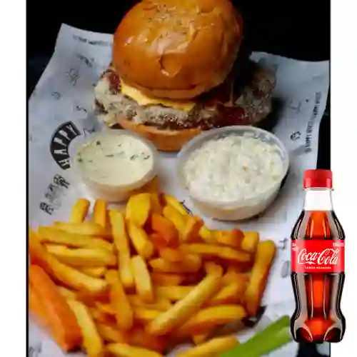 Combo Happy Burger Parmesana +Cocacola Orig 250ML